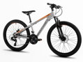 Bicykel Romet Rambler Dirt 24 strieborný-oranžový