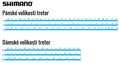 Tretry Shimano SHXC503 modré