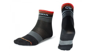 Ponožky Author ProLite X0 čierne-šedé-červené
