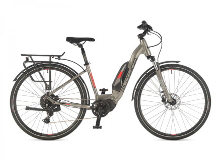 Elektro bicykel Author Electra strieborná-čierna-červená 2025