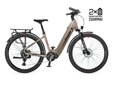 Elektro bicykel Author Espirit titánový-čierny 2026 + 2.batéria zdarma!