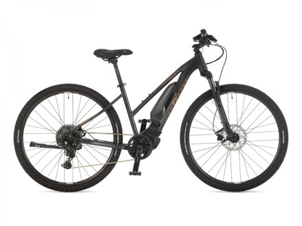 Elektro bicykel Author Essence šedá-zlatá-čierna 2025