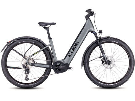 Elektro bicykel Cube Reaction Hybrid Pro Allroad Easy 625 grey 2024