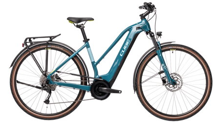 Elektro bicykel Cube Touring Hybrid One 625 trapeze blue 2021