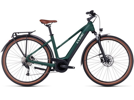 Elektro bicykel Cube Touring Hybrid One 500 Trapeze darkgreen 2024