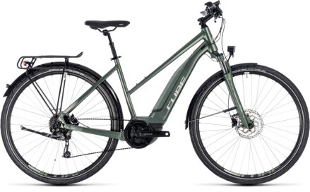 Elektro bicykel Cube Touring Hybrid One 400 trapeze frostgreen 2018