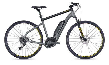 Elektro bicykel Ghost Hyb Square Cross B2.9 grey 2018