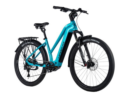 Elektro bicykel Leader Fox Bend Lady modrý 2024