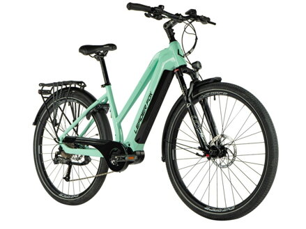 Elektro bicykel Leader Fox Denver Lady tyrkysový 2024
