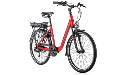 Elektro bicykel Leader Fox Latona červený 2023