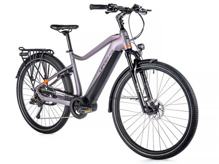Elektro bicykel Leader Fox Lucas šedý 2023