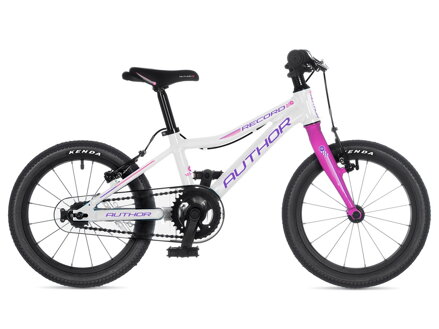 Bicykel Author Record 16 biely-ružový 2025