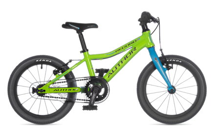 Bicykel Author Record 16 zelený-modrý 2023