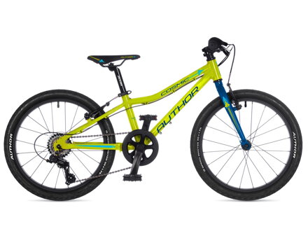 Bicykel Author Cosmic 20 limetkový-modrý 2025