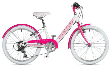 Bicykel Author Melody 20 bielý ružový 2020