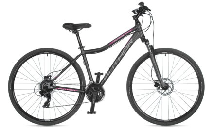 Bicykel Author Horizon ASL šedý-ružový 2023