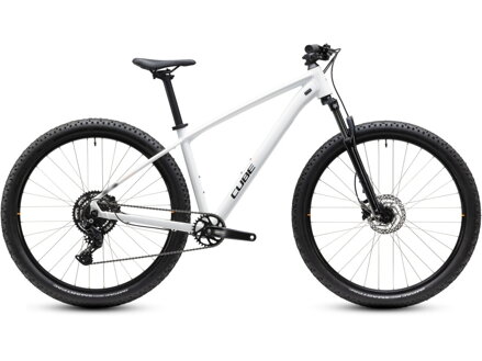 Bicykel Cube Aim One metallicwhite 2027