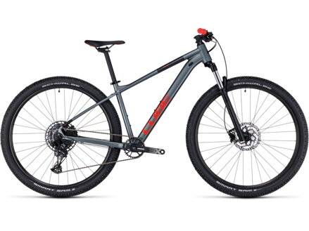 Bicykel Cube Analog flashgrey-red 2023