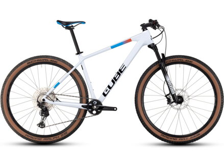 Bicykel Cube Reaction C:62 Pro white-blue-red 2023