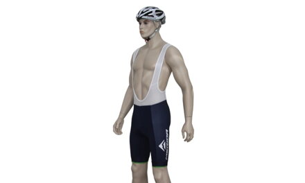 Nohavice Merida Sport Pro krátke modro-biele