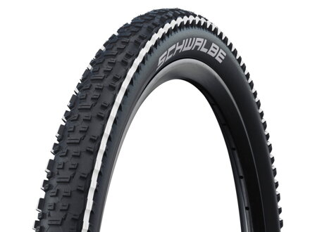 Plášť Schwalbe 26x2,25 biely pás Rapid Rob
