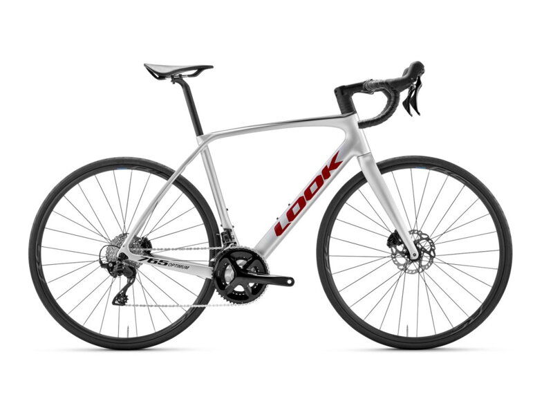Bicykel Look 765 Optimum 2 Disc Metallic Silver True Blood Satin 105 Mix 12 Shimano Wh-RS171 2025 Bicykel Look 765 Optimum 2 Disc Metallic Silver True Blood Satin 105 Mix 12 Shimano Wh-RS171 2025