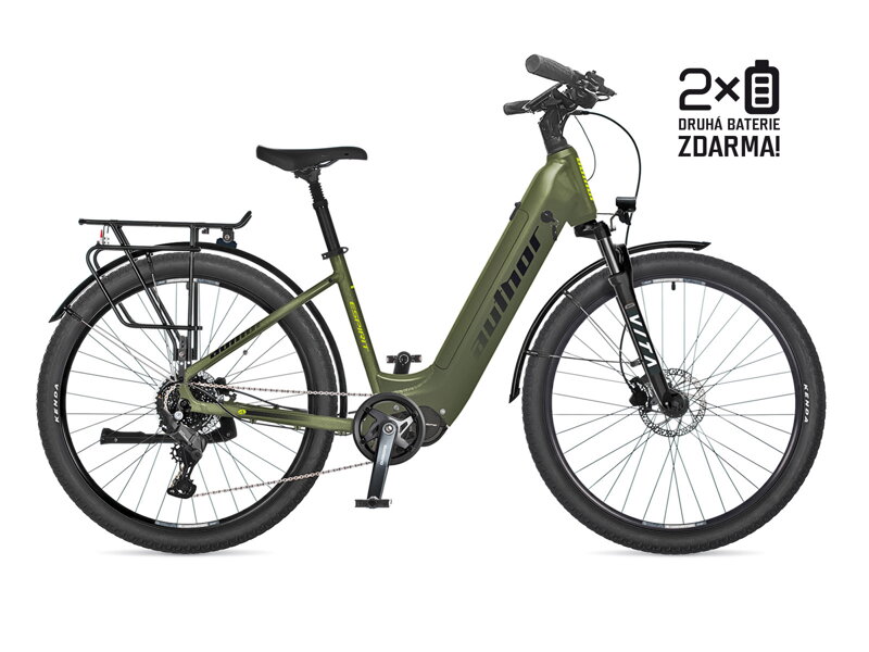 Elektro bicykel Author Espirit zeleny-čierny 2026 + 2.batéria zdarma!