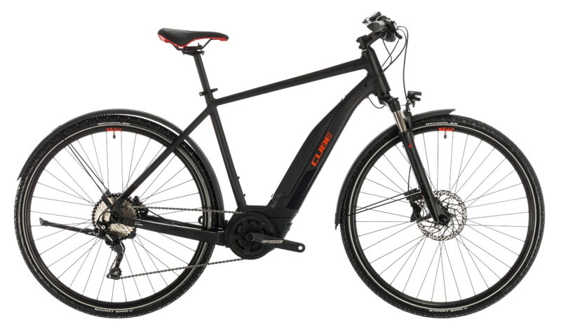 Elektro bicykel Cube Nature Hybrid EXC Allroad 500 black 2020