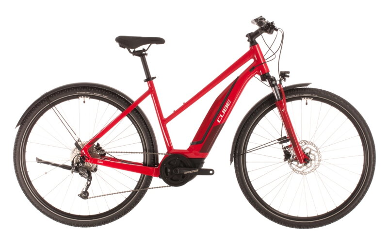 Elektro bicykel Cube Nature Hybrid One Allroad 500 trapeze red 2020