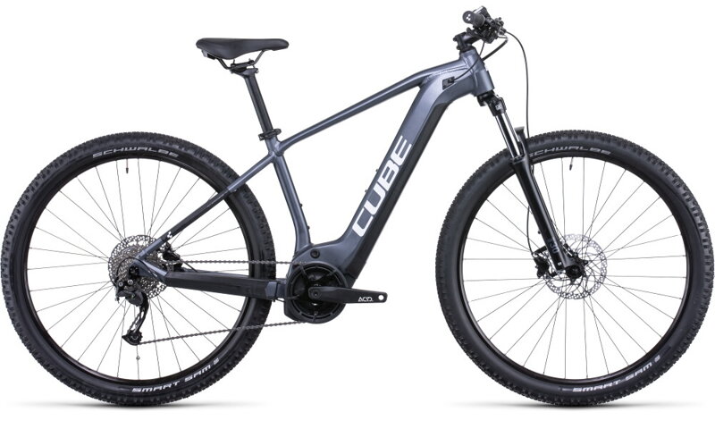 Elektro bicykel Cube Reaction Hybrid Performance 625 metallicgrey-white 2022