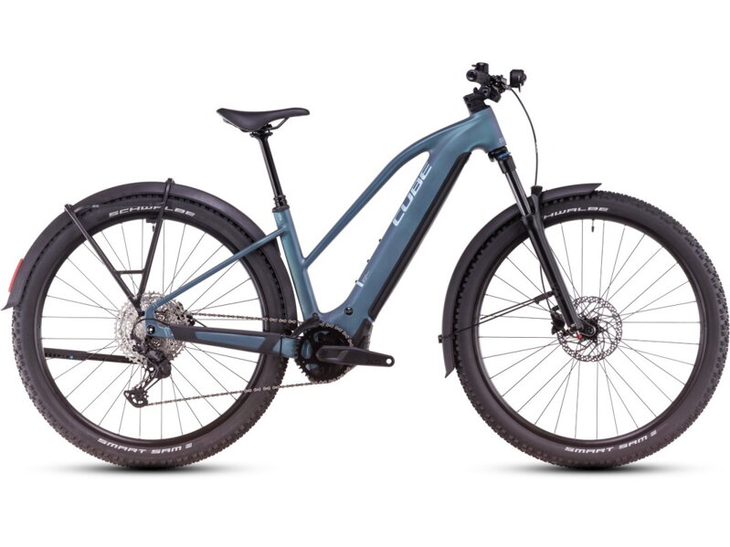 Elektro bicykel Cube Reaction Hybrid Pro Trapeze Allroad 800 smaragdgrey 2025