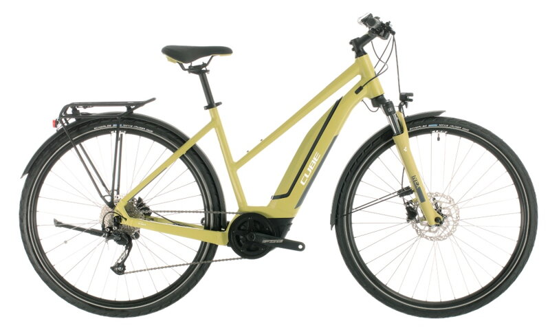 Elektro bicykel Cube Touring Hybrid One 500 trapeze green 2020