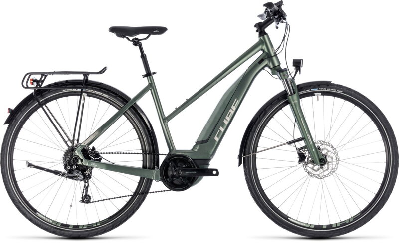 Elektro bicykel Cube Touring Hybrid One 500 trapeze frostgreen 2018