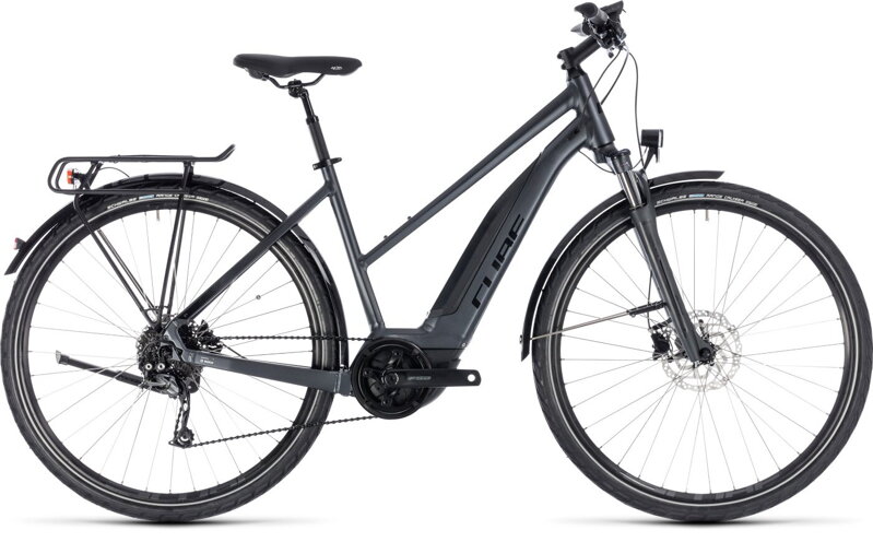 Elektro bicykel Cube Touring Hybrid One 400 trapeze iridium 2018
