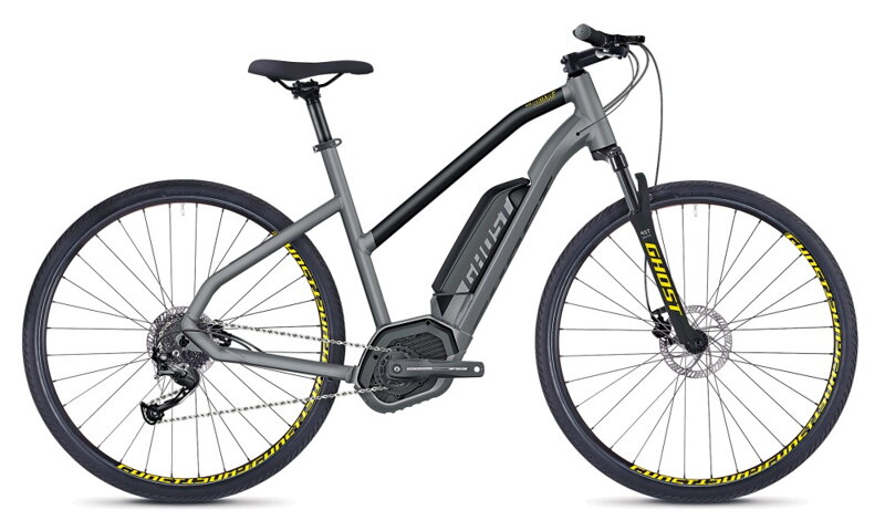 Elektro bicykel Ghost Hyb Square Cross B2.9 Lady grey 2018