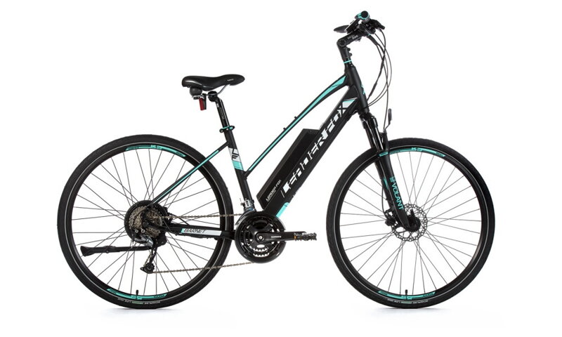 Elektro bicykel Leader Fox Barnet Lady čierny-zelený 2019