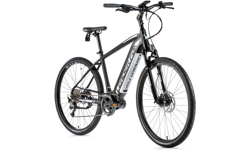Elektro bicykel Leader Fox Exeter čierny biely 2020