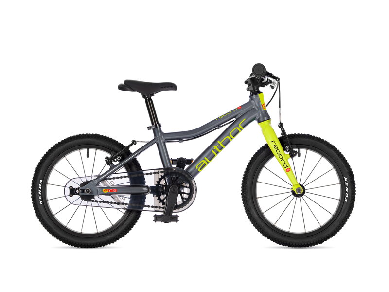 Bicykel Author Record 16 šedý-limetkový 2026