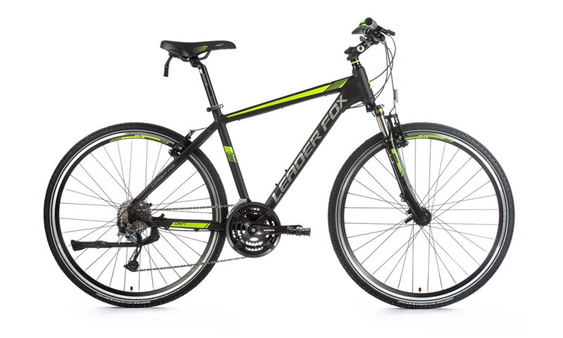 Bicykel Leader Fox Daft čierny-zelený 2019