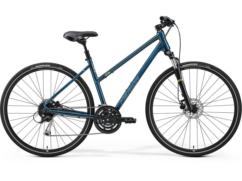 Bicykel Merida Crossway 100 Lady teal modrý 2023