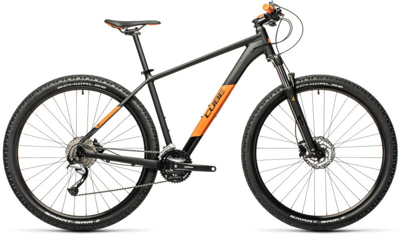 Bicykel Cube Aim SL black-orange 2021
