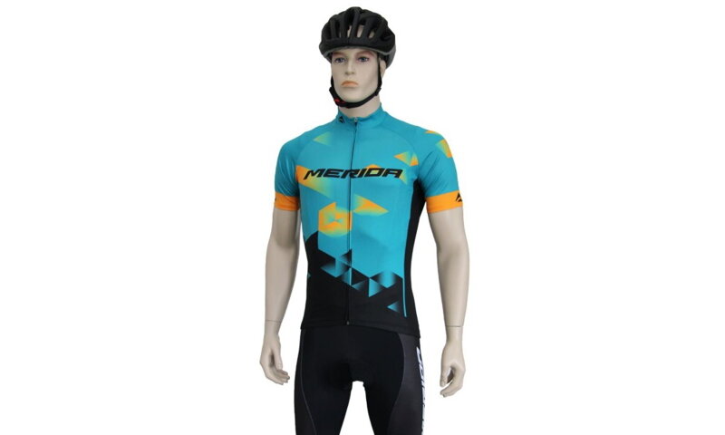 Dres Merida Sport Pro teal-oranžovo-čierny