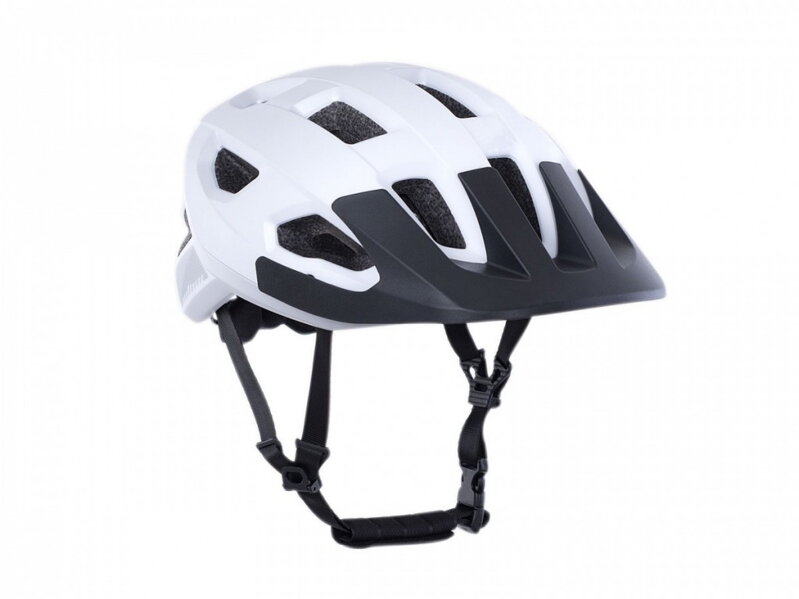 Prilba Author Vento Led USB strieborná-biela